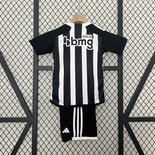 Youth Uniform Kids Kit Atletico Mineiro 2024-2025 Home Soccer Jersey Shorts Child Football Set