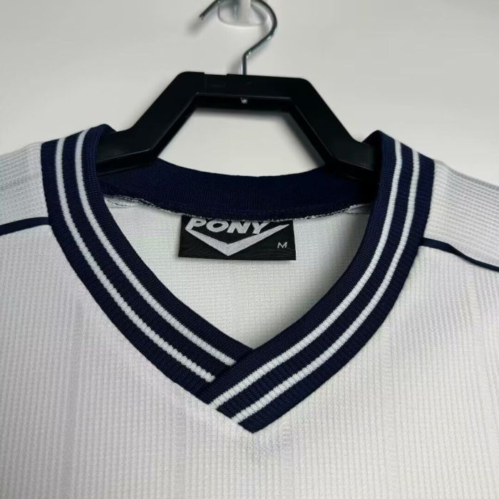 Long Sleeve Retro Jersey 1997-1999 Tottenham Hotspur Home Soccer Jersey Spurs Football Shirt