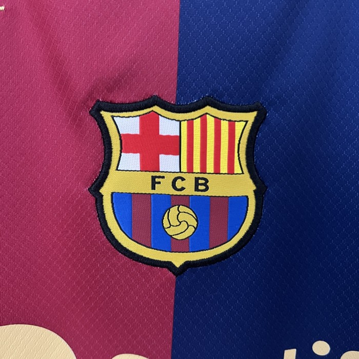 Women 2024-2025 Barcelona Home Soccer Jersey Girl Football Shirt