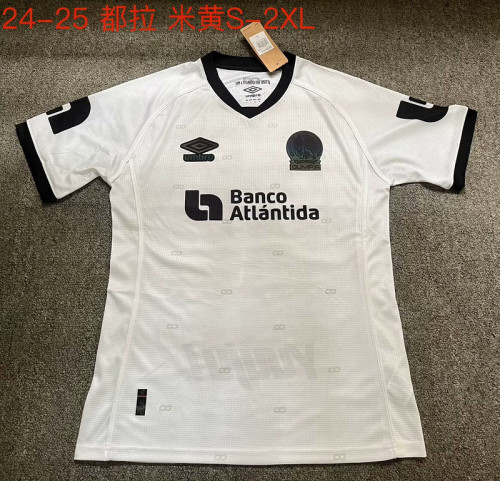 Fan Version 2024-2025 Olimpia Away White Football Shirt Soccer Jersey