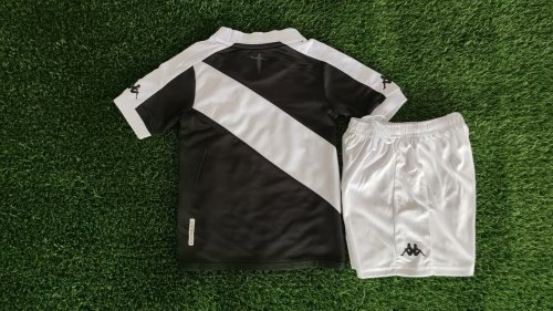 Youth Uniform Kids Kit Vasco Da Gama 2024-2025 Home Soccer Jersey Shorts Child Football Set