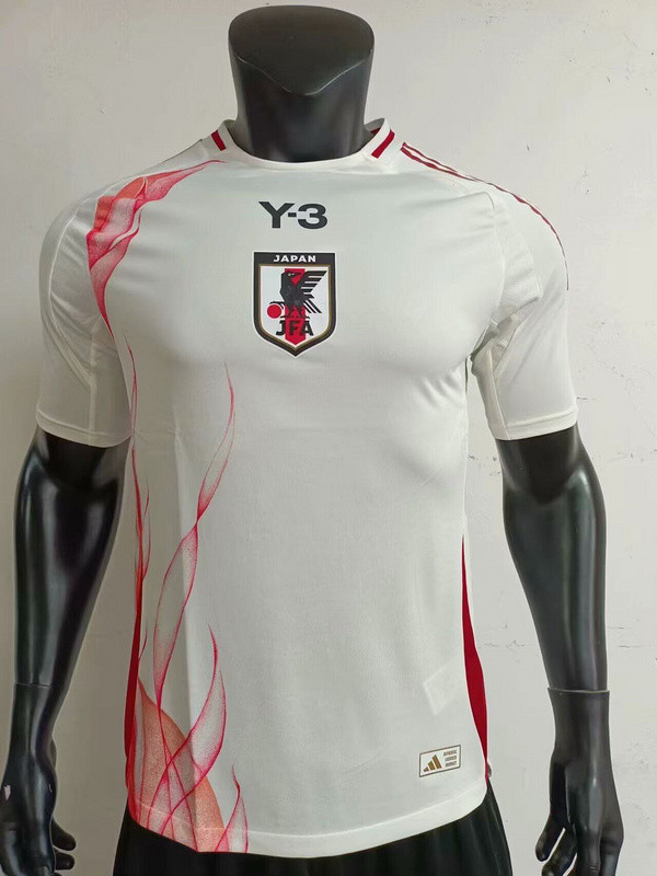 Player Version Japan 2024 Y-3 Away White Soccer Jersey Football Shirt