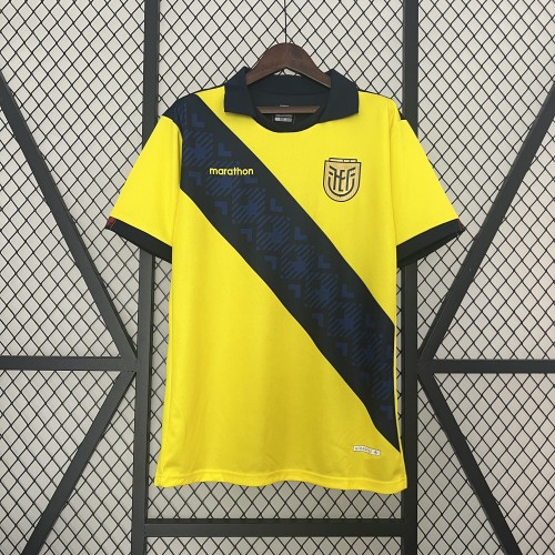Fans Version 2024 Ecuador Home Soccer Jersey Football Shirt