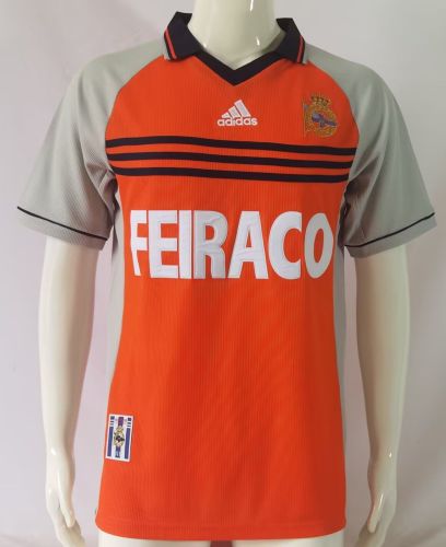Retro Jersey 1998-1999 Deportivo La Coruna Away Orange Soccer Jersey Vintage Football Shirt