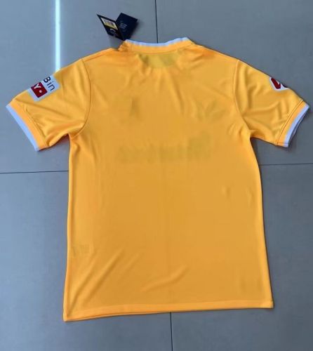 with LALIGA Patch Fan Version 2024-2025 Athletic Bilbao Away Yellow Soccer Jersey Football Shirt