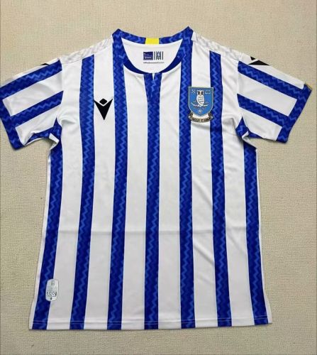 Fan Version 2024-2025 Sheffield Wednesday Home Soccer Jersey Football Shirt