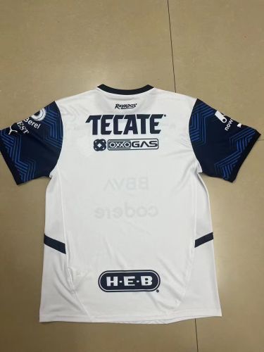 Fans Version 2024-2025 Monterrey Away White Soccer Jersey Menterrey Football Shirt