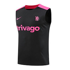 Fan Version 2024-2025 Chelsea Black/Pink Soccer Training Vest