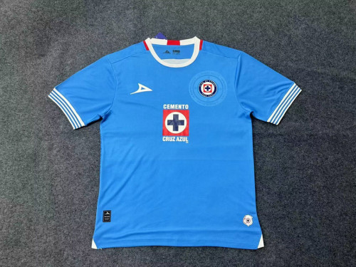 Fan Version 2024-2025 Cruz Azul Home Soccer Jersey Football Shirt