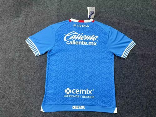 Fan Version 2024-2025 Cruz Azul Home Soccer Jersey Football Shirt