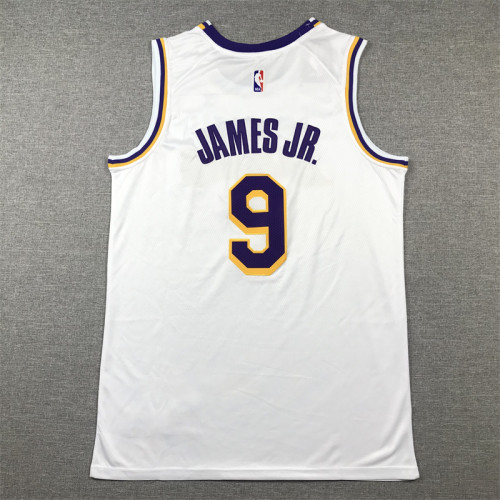 Los Angeles Lakers JAMES JR. 9 White NBA Jersey Basketball Shirt