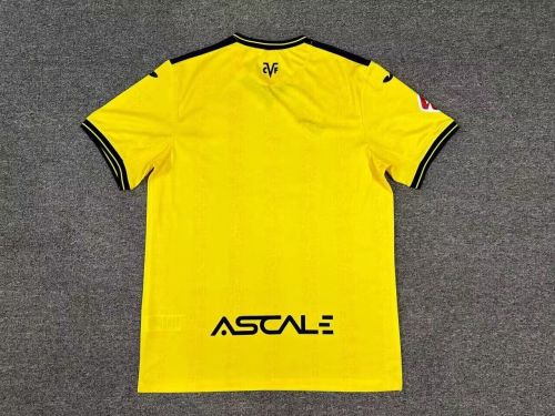 with LALIGA Patch Fans Version 2024-2025 Villarreal Home Soccer Jersey Football Shirt