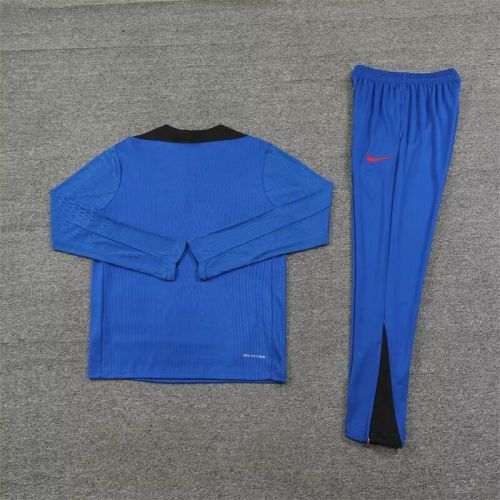 2024-2025 South Korea Blue Soccer Training Sweater and Pants Football Kit