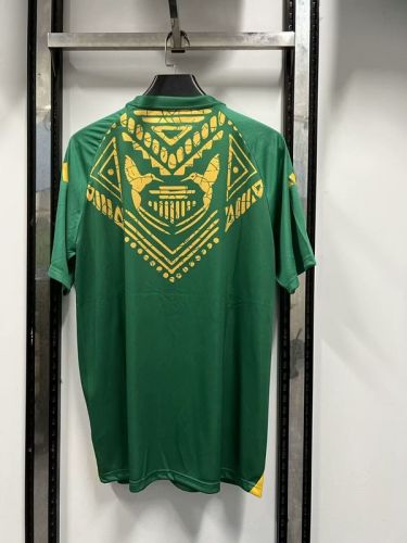 Fan Version 2024 Jamaica Green/Yellow Soccer Training Jersey Football Pre-match Shirt