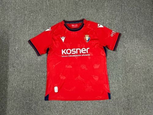 Fans Version 2024-2025 Osasuna Home Soccer Jersey Camisetas de Futbol