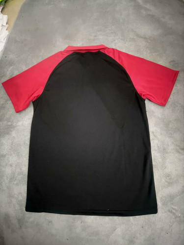 2024-2025 Ac Milan Black/Red Soccer Polo Football Shirt