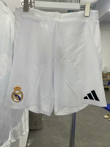 Player Version 2024-2025 Real Madrid Home Soccer Shorts Football Shorts