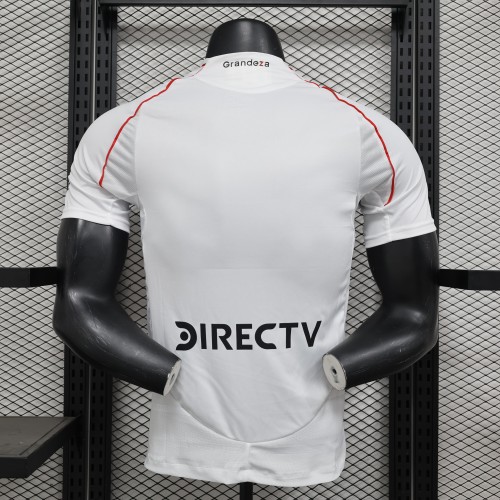 Player Version 2024-2025 River Plate Home Soccer Jersey Football Shirt