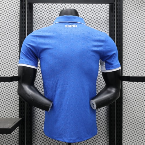 Player Version Napoli 2024-2025 Home Soccer Jersey Naples Football Shirt