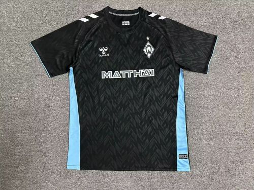 Fan Version 2024-2025 Werder Bremen Third Away Black Soccer Jersey