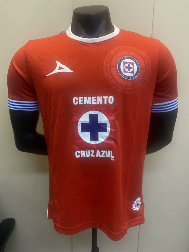 Player Version 2024-2025 Cruz Azul Red Goalkeeper Soccer Jersey Football Shirt