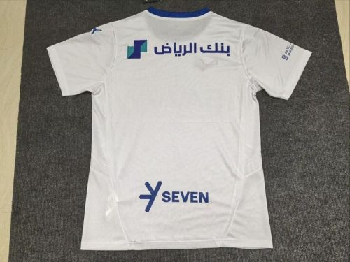 Fan Version 2024-2025 Al-Hilal Saudi Away White Soccer Jersey Football Shirt