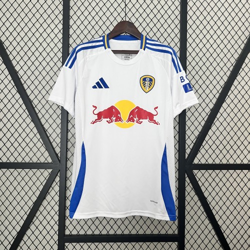 Fans Version 2024-2025 Leeds United Home Soccer Jersey Football Shirt