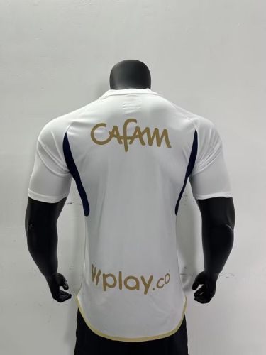 Player Version 2024-2025 Millonarios Away White Soccer Jersey Football Shirt