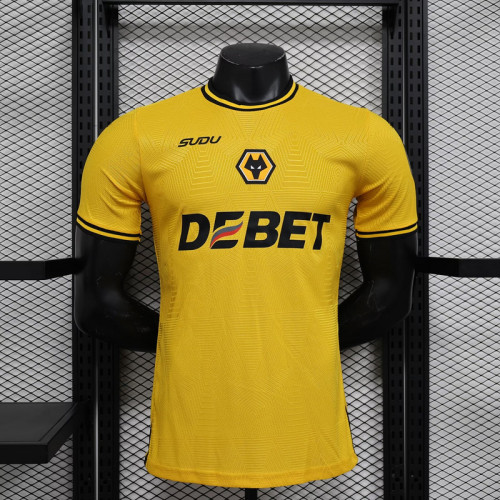 Player Version Wolves Jersey 2024-2025 Wolverhampton Wanderers Home Football Shirt Soccer Jersey
