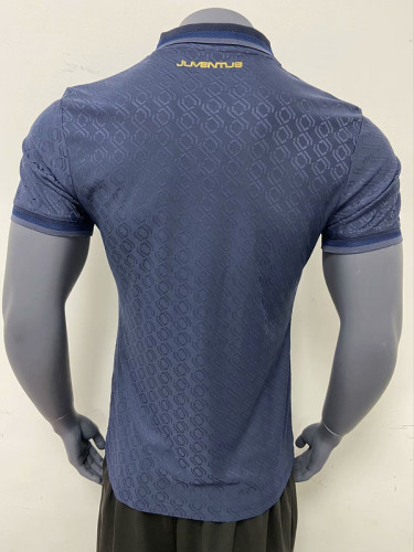Maillot Juve Shirt Player Version 2024-2025 Juventus Third Away Dark Blue Soccer Jersey Football Shirt