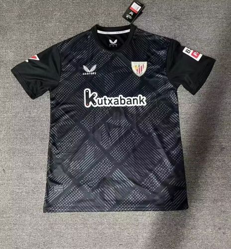 Fan Version 2024-2025 Athletic Bilbao Black Goalkeeper Soccer Jersey Football Shirt