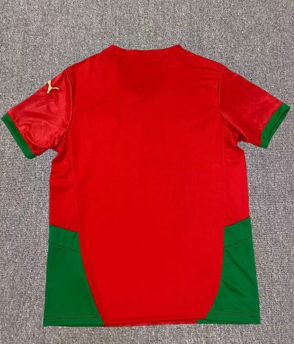 Fans Version 2024 Morocco Home Red Soccer Jersey Football Shirt