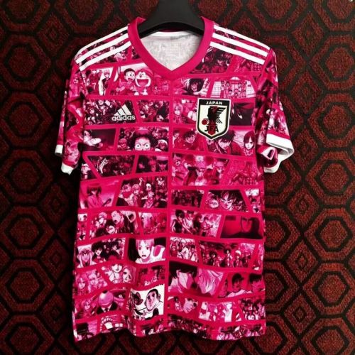 Fan Version Japan 2024 Pink Comic Version Soccer Jersey Football Shirt