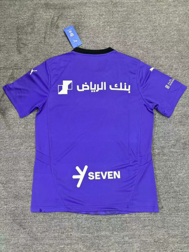 Fan Version 2024-2025 Al-Hilal Saudi Third Away Purple Soccer Jersey Football Shirt