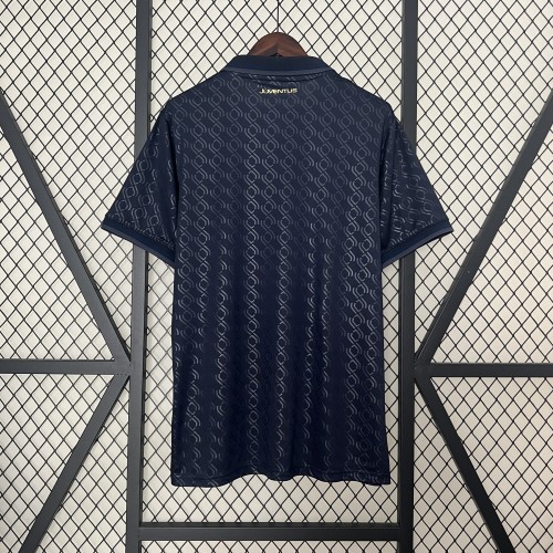 Maillot Juve Shirt Fan Version 2024-2025 Juventus Third Away Dark Blue Soccer Jersey Football Shirt