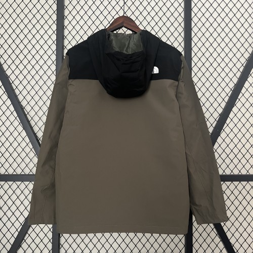 2024-2025 The North Face Black/Brown Windbreaker Jacket