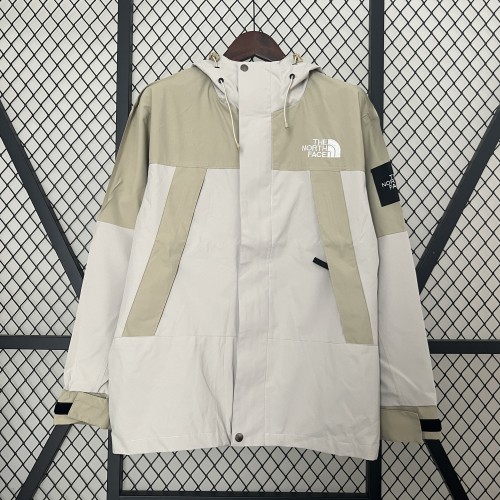 2024-2025 The North Face Beige/White Windbreaker Jacket
