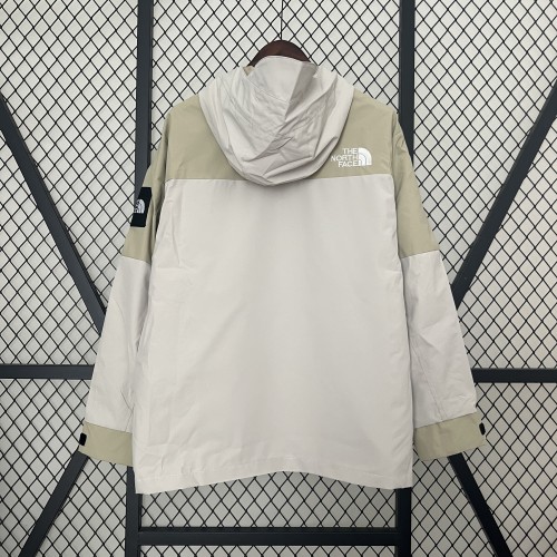 2024-2025 The North Face Beige/White Windbreaker Jacket