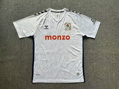 Fans Version 2024-2025 Coventry City Away White Soccer Jersey Football Shirt