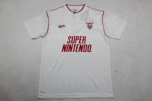 Retro Jersey 1991-1992 Sevilla MARADONA 10 Home Soccer Jersey Football Shirt
