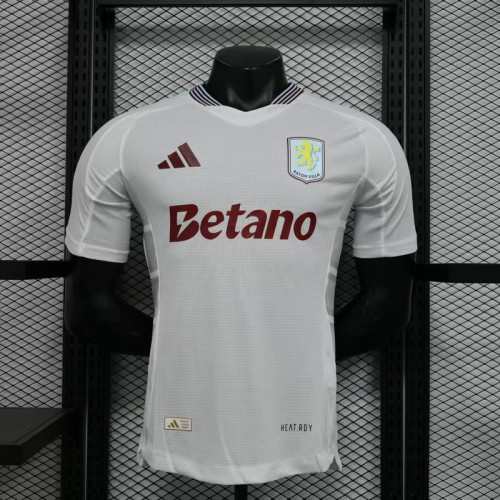 Player Version 2024-2025 Aston Villa Away White Football Shirt Soccer Jersey