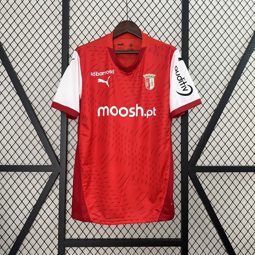 Fans Version 2024-2025 Braga Home Soccer Jersey Football Shirt