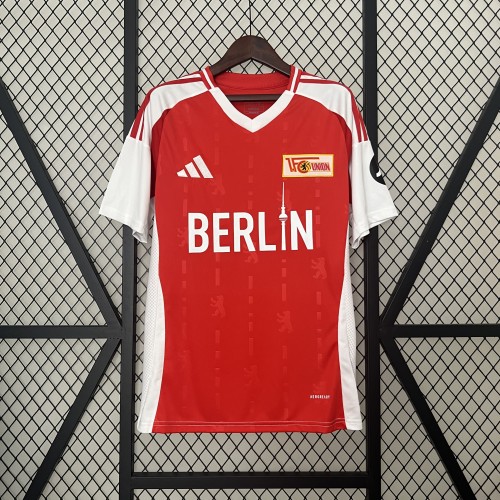 Fans Version 2024-2025 Union Berlin Home Soccer Jersey Football Shirt