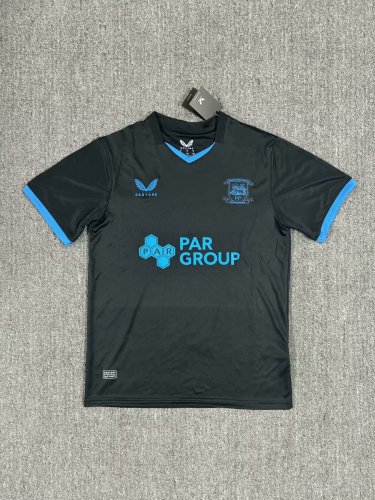 Fan Version 2024-2025 Preston North End Third Away Black Soccer Jersey Man United Football Shirt