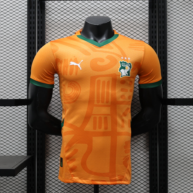 US 35 00 2025 Player Version Ivory Coast Home Football Shirt C te D 