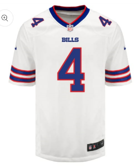 2024 Buffalo Bills 4 COOK White NFL Jersey
