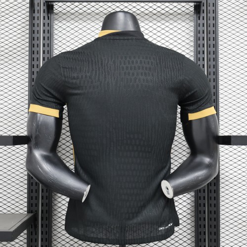 Player Version 2024-2025 Sporting Lisbon Black Soccer Training Jersey Football Shirt