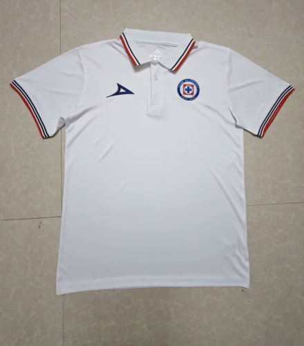 2024-2025 Cruz Azul White Soccer Polo Football Polo