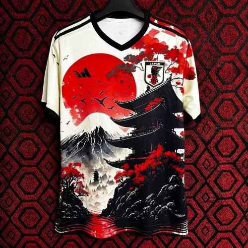 Fan Version Japan 2025 Yellow/Red/Black Soccer Jersey Football Shirt
