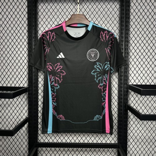 Fan Version 2024-2025 Inter Miami Black/Pink Special Edition Soccer Training Jersey Football Shirt